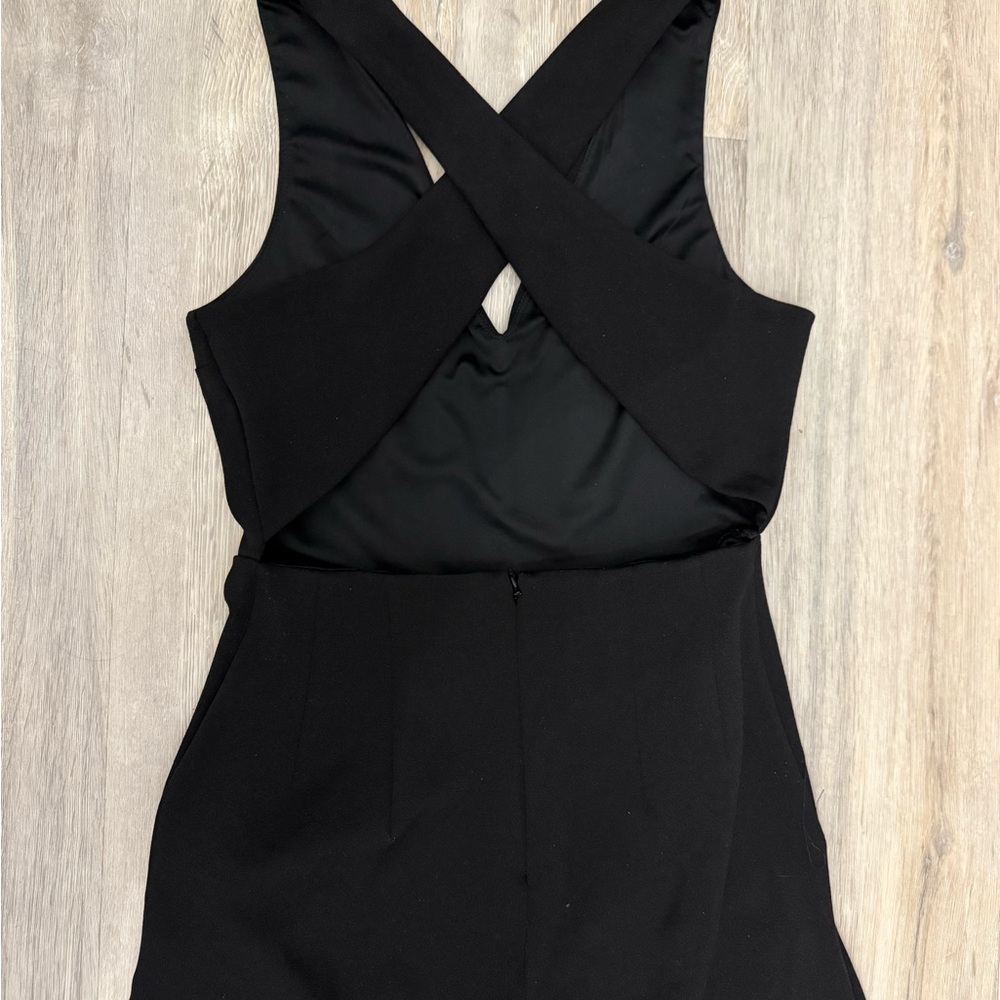 Express Wide Leg Exposed Back Jumpsuit
